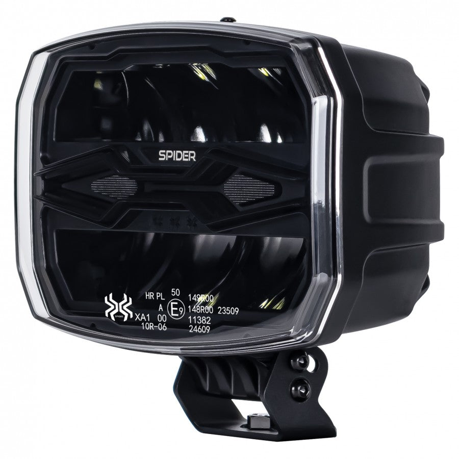 LED Zusatzscheinwerfer X‑SPIDER NINJA Oval 12–24 V – Fahr‑, Positions- & Stroboskoplicht (ECE)