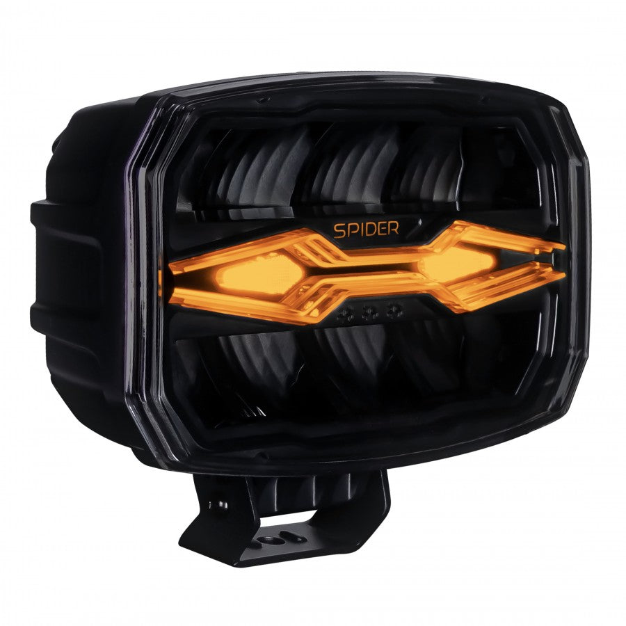 LED Zusatzscheinwerfer X‑SPIDER NINJA Oval 12–24 V – Fahr‑, Positions- & Stroboskoplicht (ECE)