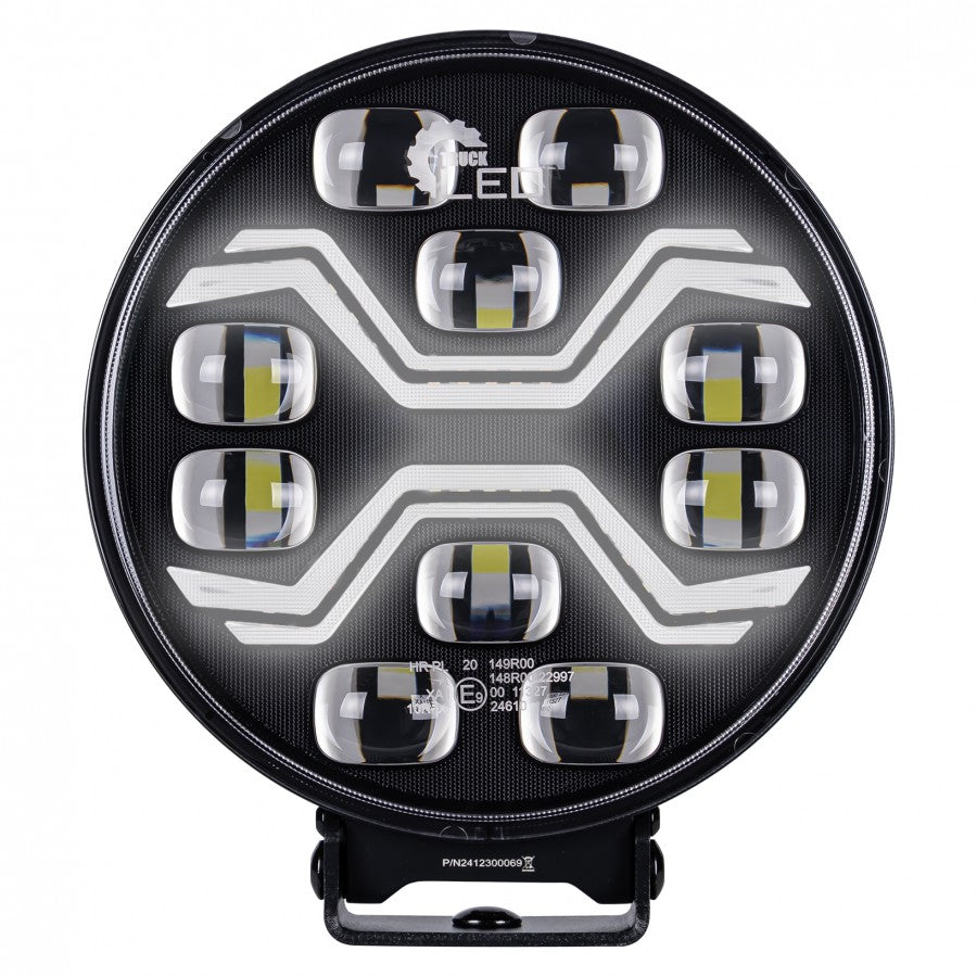 LED Zusatzscheinwerfer X‑SPIDER TOXIC 12–24 V – Fahrlicht, Positionslicht & Stroboskop (ECE geprüft)