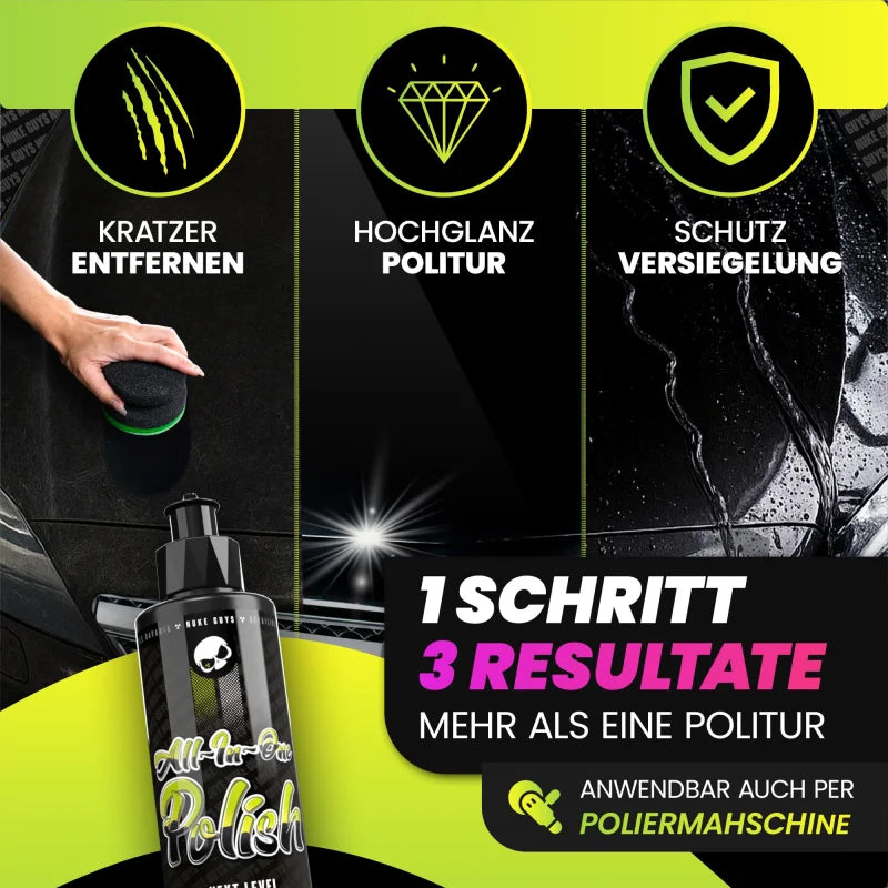 Nuke Guys All in One Polish 250ml – 3in1 Autopolitur mit Versiegelung