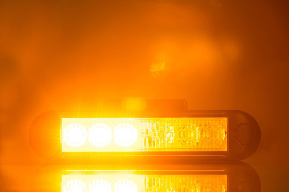 LED Blitzer Warnleuchte Rot LDO 2259 / Blitzlicht / LKW / PKW