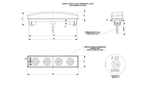 Lkw Seitenmarkierungsleuchte LED von Horpol LD 651